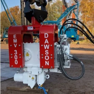 EMV300 excavator mounted vibro hammer